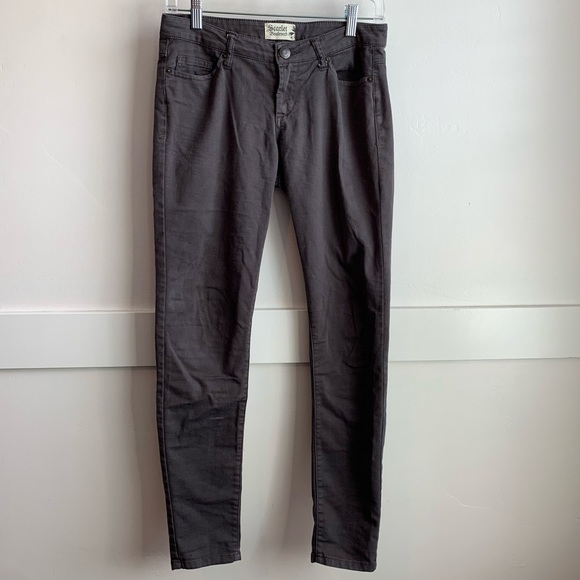 Scarlet Boulevard Pants - Scarlet Boulevard Dark Gray Skinny Jeans